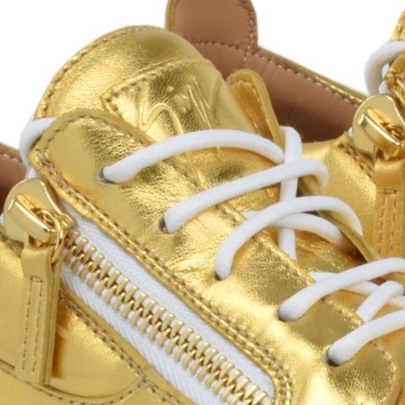 GIUSEPPE ZANOTTI Golden Sneakers - NEW - Picture 3 of 7